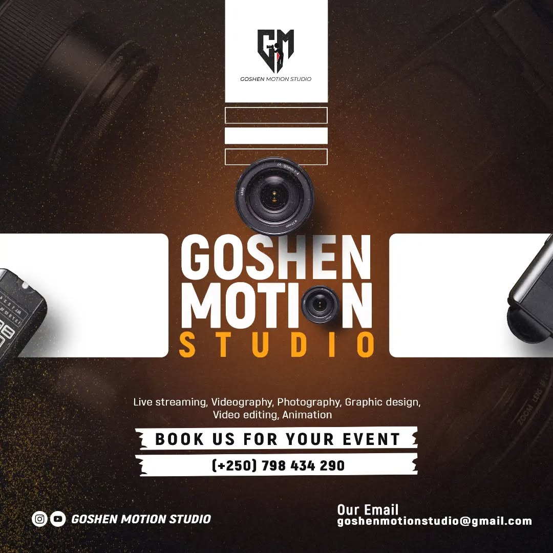 Goshen Motion Studio professional photography team at work in Kigali Rwanda